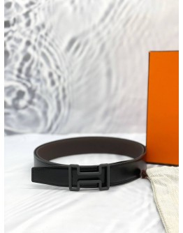 (LIKE NEW) HERMES TONIGHT COLOR BELT BUCKLE & REVERSIBLE LEATHER STRAP SIZE 115 -FULL SET-