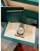 (BRAND NEW) 2024 ROLEX DATEJUST 41 REF 126333 JUBILEE HALF 18K 750 YELLOW GOLD SILVER DIAL 41MM AUTOMATIC WATCH -FULL SET-
