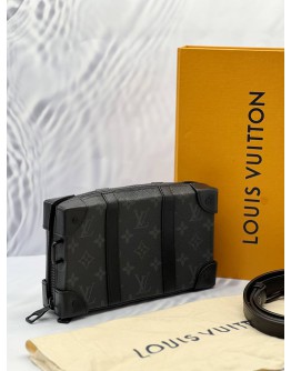 LOUIS VUITTON BLACK MONOGRAM TAURILLON SOFT TRUNK WALLET MICROCHIP - FULL SET-