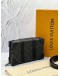 LOUIS VUITTON BLACK MONOGRAM TAURILLON SOFT TRUNK WALLET MICROCHIP - FULL SET-