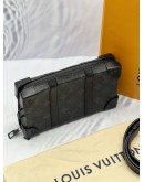 LOUIS VUITTON BLACK MONOGRAM TAURILLON SOFT TRUNK WALLET MICROCHIP - FULL SET-