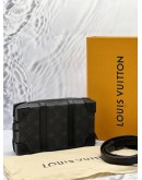 LOUIS VUITTON BLACK MONOGRAM TAURILLON SOFT TRUNK WALLET MICROCHIP - FULL SET-