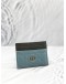 (LIKE NEW) CHRISTIAN DIOR CARO FREESIA CARD HOLDER CLOUD BLUE SUPPLE CANNAGE CALFSKIN