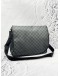 LOUIS VUITTON DANIEL MM MESSENGER BAG IN BLACK DAMIER GRAPHITE CANVAS 