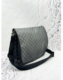 LOUIS VUITTON DANIEL MM MESSENGER BAG IN BLACK DAMIER GRAPHITE CANVAS 