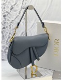 (LIKE NEW) CHRISTIAN DIOR SADDLE BAG IN SKY BLUE -FULL SET- 
