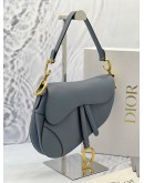 (LIKE NEW) CHRISTIAN DIOR SADDLE BAG IN SKY BLUE -FULL SET- 