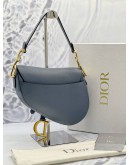 (LIKE NEW) CHRISTIAN DIOR SADDLE BAG IN SKY BLUE -FULL SET- 