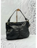 SALVATORE FERRAGAMO HOBO SHOULDER BAG IN BLACK CALFSKIN LEATHER