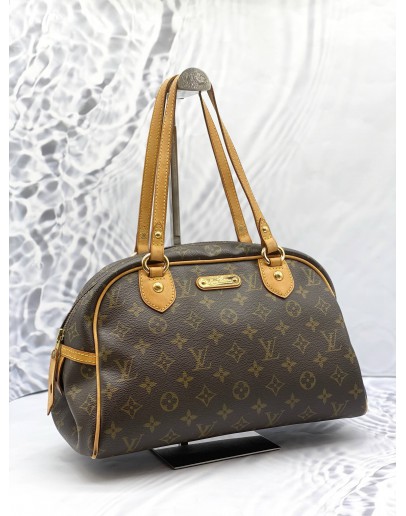 LOUIS VUITTON MONTORGUEIL PM MONOGRAM CANVAS SHOULDER BAG