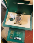 (BRAND NEW) 2024 ROLEX YATCH-MASTER 40 REF 126621 HALF 18K 750 ROSE GOLD BLACK DIAL 40MM AUTOMATIC WATCH -FULL SET-