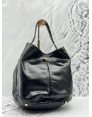 (LIKE NEW) YSL SAINT LAURENT CABRI BUCKET BAG IN BLACK PATENT LEATHER