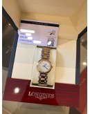 2019 LONGINES PRIMALUNA DIAMOND HALF 18K 750 ROSE GOLD REF L8.112.5.89.6 MOTHER OF PEARL DIAL 30MM QUARTZ WATCH