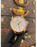 (LIKE NEW) 2021 IWC PORTUGUESE 7DAYS 18K 750 ROSE GOLD REF IW500701 WHITE DIAL 42.3MM AUTOMATIC WATCH -FULL SET-