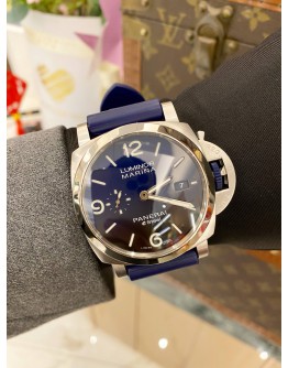 (LIKE NEW) 2024 PANERAI LUMINOR MARINA BLU PROFONDO REF PAM01157 BLUE DIAL 44MM AUTOMATIC WATCH -FULL SET-