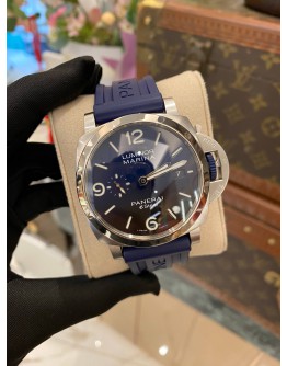 (LIKE NEW) 2024 PANERAI LUMINOR MARINA BLU PROFONDO REF PAM01157 BLUE DIAL 44MM AUTOMATIC WATCH -FULL SET-