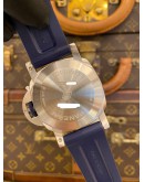 (LIKE NEW) 2024 PANERAI LUMINOR MARINA BLU PROFONDO REF PAM01157 BLUE DIAL 44MM AUTOMATIC WATCH -FULL SET-