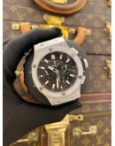 (LIKE NEW) 2018 HUBLOT BIG BANG CHRONOGRAPH REF 301.SX.1170.GR.1104 DIAMOND BEZEL BLACK DIAL 44MM AUTOMATIC WATCH -FULL SET-