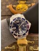 (BRAND NEW) 2022 LONGINES HYDROCONQUEST REF L3.841.4.96.6 BLUE DIAL 44MM AUTOMATIC WATCH -FULL SET-