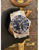 (BRAND NEW) 2022 LONGINES HYDROCONQUEST REF L3.841.4.96.6 BLUE DIAL 44MM AUTOMATIC WATCH -FULL SET-