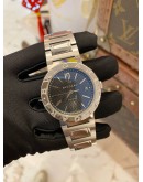 2014 BVLGARI BB38SS BLACK DIAL 38MM AUTOMATIC WATCH -FULL SET-