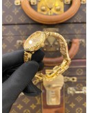 2024 VERSACE GRECA GODDESS GOLD PLATED REF VE7A00323 28MM QUARTZ WATCH 