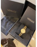 2024 VERSACE GRECA GODDESS GOLD PLATED REF VE7A00323 28MM QUARTZ WATCH 