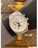 (UNUSED) 2024 LONGINES MASTER COLLECTION MOONPHASE CHRONOGRAPH REF L2.773.4.78.6 WHITE DIAL 42MM AUTOMATIC WATCH -FULL SET-