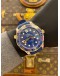 (UNUSED) 2023 OMEGA SEAMASTER DIVER 300M 18K 750 YELLOW GOLD BEZEL REF 210.22.42.20.03.001 BLUE DIAL 42MM AUTOMATIC WATCH -FULL SET-