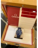 (UNUSED) 2023 OMEGA SEAMASTER DIVER 300M 18K 750 YELLOW GOLD BEZEL REF 210.22.42.20.03.001 BLUE DIAL 42MM AUTOMATIC WATCH -FULL SET-