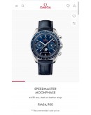 (UNUSED) 2024 OMEGA SPEEDMASTER MOONPHASE CO-AXIAL MASTER CHRONOMETER REF 304.33.44.52.03.001 BLUE DIAL 44MM AUTOMATIC WATCH -FULL SET-