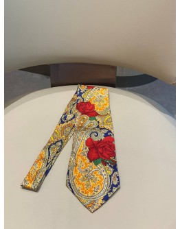 HUGO BOSS FLORAL PRINT SILK TIE