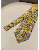 CHRISTIAN LACROIX FLORAL LATTICE SILK TIE