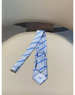 PRADA STRIPES SILK TIE