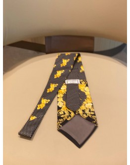 GIANNA VERSACE COUTURE SILK TIE BAROQUE PRINT