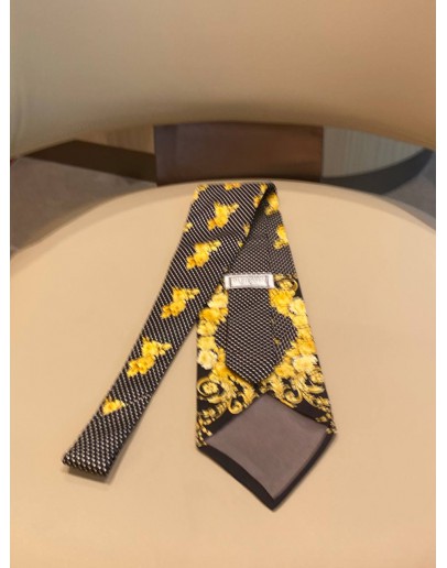 GIANNA VERSACE COUTURE SILK TIE BAROQUE PRINT