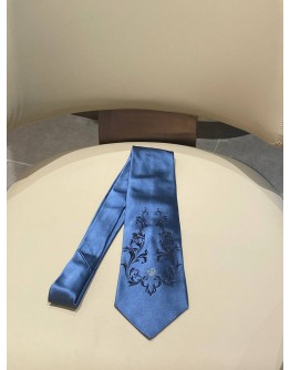 GIANNA VERSACE SILK TIE BLUE