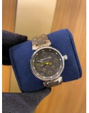 (BRAND NEW) 2022 LOUIS VUITTON LADY TAMBOUR MONOGRAM 34MM QUARTZ WATCH -FULL SET-