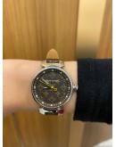 (BRAND NEW) 2022 LOUIS VUITTON LADY TAMBOUR MONOGRAM 34MM QUARTZ WATCH -FULL SET-