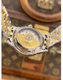 (LIKE NEW) 2024 LONGINES FLAGSHIP HALF 18K 750 YELLOW GOLD REF L4.274.3.37.7 GOLD DIAMOND DIAL 26MM AUTOMATIC WATCH -FULL SET-