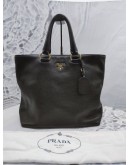 PRADA VITELLO PHENIX TOTE NERO SHOULDER BAG 