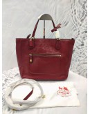 COACH PATENT LEATHER TWO WAY BAG