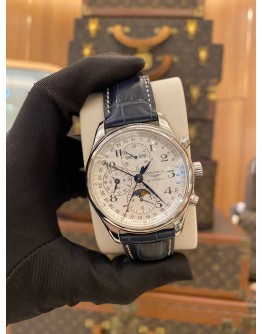 (LIKE NEW) 2018 LONGINES MASTER COLLECTION CHRONOGRAPH REF L2.773.4.78.3 42MM AUTOMATIC WATCH -FULL SET-