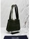 CHANEL TOTE BAG IN DARK GREEN SUEDE LEATHER