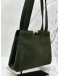 CHANEL TOTE BAG IN DARK GREEN SUEDE LEATHER