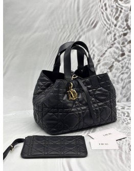 CHRISTIAN DIOR TOUJOURS BAG IN BLACK MACROCANNAGE CALFSKIN LEATHER