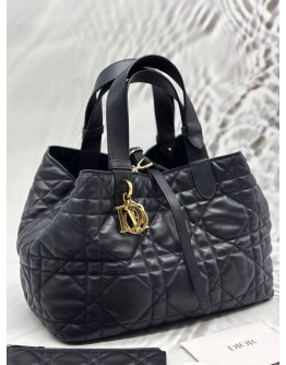CHRISTIAN DIOR TOUJOURS BAG IN BLACK MACROCANNAGE CALFSKIN LEATHER