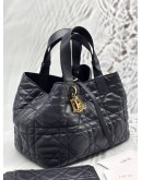 CHRISTIAN DIOR TOUJOURS BAG IN BLACK MACROCANNAGE CALFSKIN LEATHER