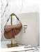 (LIKE NEW) CHRISTIAN DIOR MINI SADDLE IN TAUPE CALFSKIN LEATHER -FULL SET-
