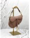 (LIKE NEW) CHRISTIAN DIOR MINI SADDLE IN TAUPE CALFSKIN LEATHER -FULL SET-